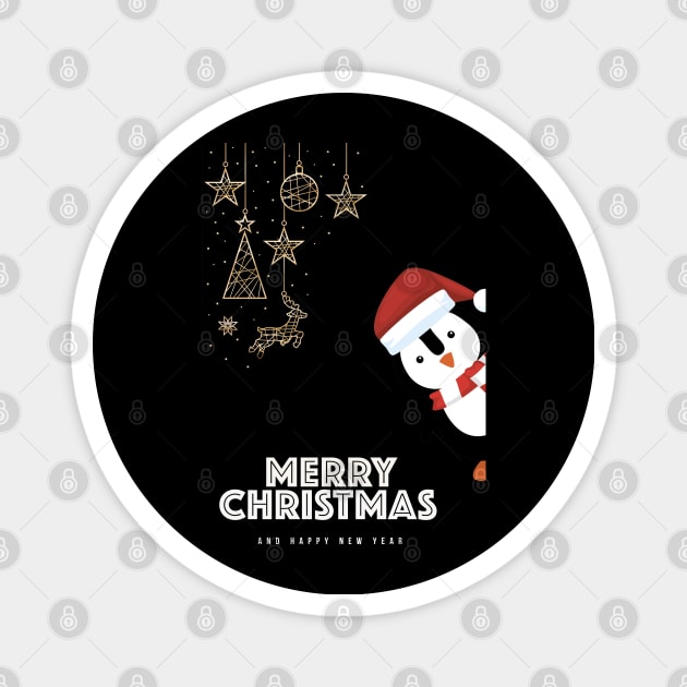 Merry Christmas and happy New Year Magnet by NSRT